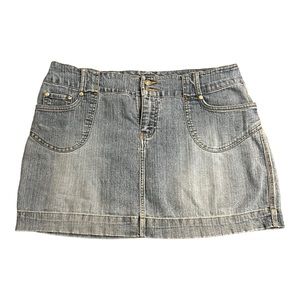Y2K No Boundaries Denim Mini Skirt